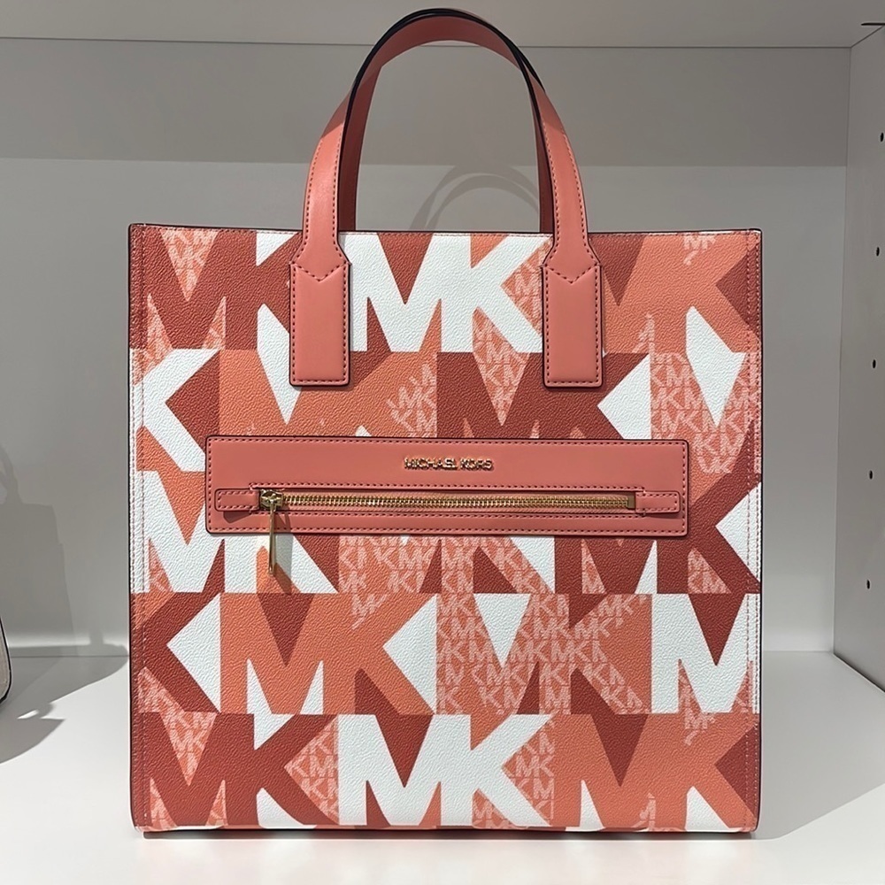 Michael Kors MK logo print Kenly bag tote - Picture 3 of 7